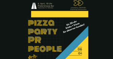 Networking Afterwork Event "Pizza, Party, PR, People" von OBSERVER