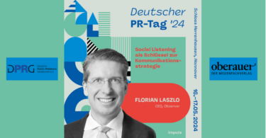 Florian Laszlo als Speaker beim deutschen PR-tag 2024